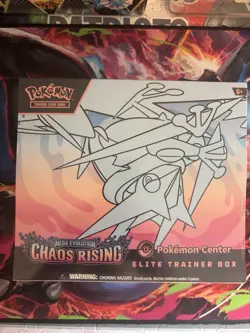 Pokemon Chaos Rising Pokemon Center ETB Elite Trainer Box Factory Sealed New - Image 1