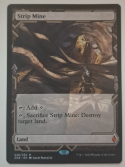 MTG Strip Mine Zendikar Rising Expeditions (ZNE) 028/030 Lightly Played - Image 1