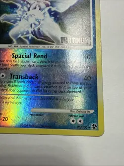 Palkia 26/106 Great Encounters Stamped Reverse Holo Pokemon TCG Card MP - Image 3
