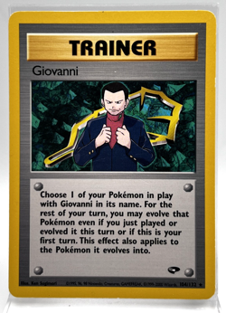 Giovanni 104/132 Pokemon Card 2000 Gym Challenge LP/MP - Image 1