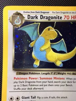 Dark Dragonite - 5/82 - Pokemon Team Rocket Unlimited Holo Rare Card WOTC - Image 2