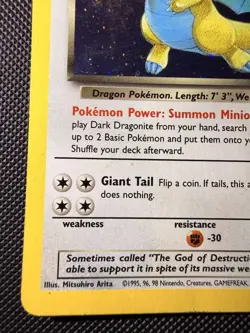 Dark Dragonite - 5/82 - Pokemon Team Rocket Unlimited Holo Rare Card WOTC - Image 5