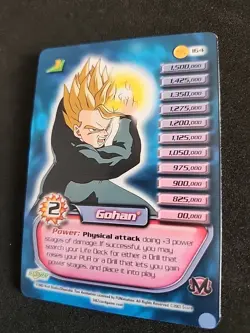 Dragon Ball Z TCG Gohan 164 165 Hi Tech Foil Folding Personality Card UNLIMITED - Image 3
