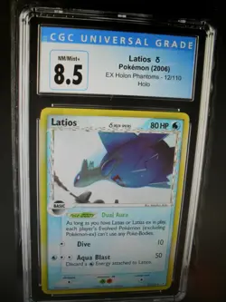 CGC Graded 8.5 Latios Ex Holon Phantoms 12/110 Holo Rare Pokemon Card - Image 2