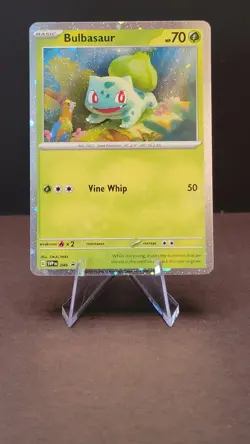 Pokemon 151 Black Star Promo Card | SVP 046 Bulbasaur Cosmos Holo ENGLISH - Image 1