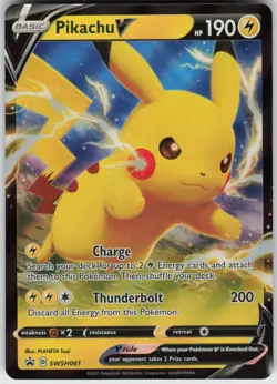 UR - 02 Holo Pikachu V SWSH061 Promo SWSH: Sword & Shield Promo Cards - Image 1