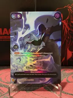 Azuki TCG Thunderclap SR Alpha Spell Card AZK01 - Image 2