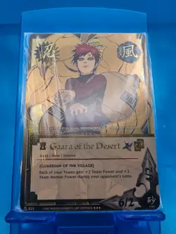 Gaara of the Desert 525 Mint Holo Sealed Naruto CCG Unlimited Promo Card - Image 1