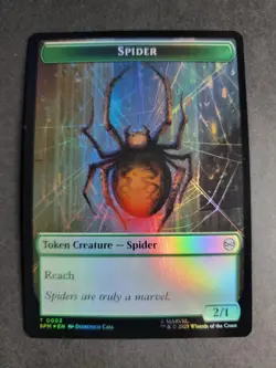 Spider / Food (Foil) Token MTG Spider-Man - Image 1