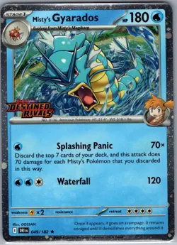Misty's Gyarados (Prerelease) 049/182 - Pokemon Card - NM - Image 1