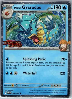 Misty's Gyarados (Prerelease) 049/182 Holo - Pokemon Card - NM - Image 1