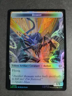 Robot / Food (Foil) Token MTG Spider-Man - Image 1