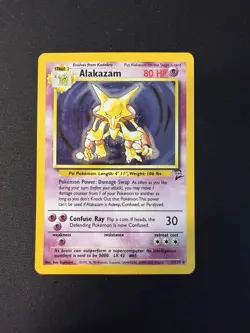 Base Set 2 Alakazam LP/NM Holo 1/102 WOTC 1999 Pokemon Card Vintage - Image 1