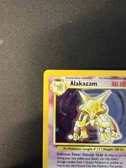 Base Set 2 Alakazam LP/NM Holo 1/102 WOTC 1999 Pokemon Card Vintage - Image 2