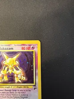 Base Set 2 Alakazam LP/NM Holo 1/102 WOTC 1999 Pokemon Card Vintage - Image 3