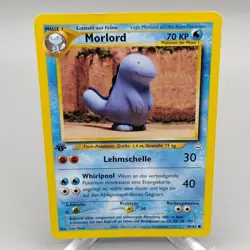 1st Edition German Morlord (Quagsire) 70KP Neo Revelation 48/64 Pokemon Card MP - Image 1