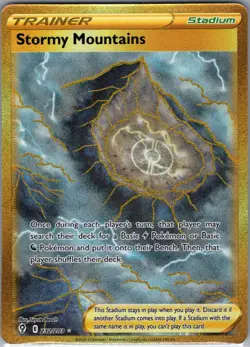 Stormy Mountains (Secret) 232/203 SWSH07: Evolving Skies - Pokemon Card - NM - Image 1