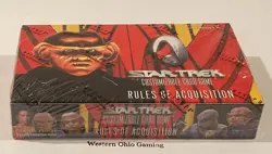 Star Trek CCG Rules of Acquisition Booster Pack Box NEW READ TCG Card Game - Image 1