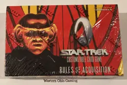 Star Trek CCG Rules of Acquisition Booster Pack Box NEW READ TCG Card Game - Image 2