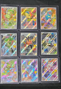 Pokemon First Partner Illustration Collection Series 2 Complete Set Of 9 Cards - Image 1