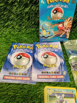 Vintage Pokemon Blackout Theme Deck Incomplete w/ Cards - Image 2