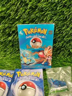Vintage Pokemon Blackout Theme Deck Incomplete w/ Cards - Image 4