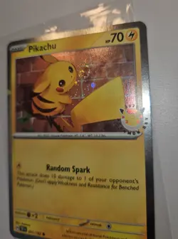 pikachu 2026 pokemon day promo with SWIRL MINT CONDITION Pokemon tcg - Image 3
