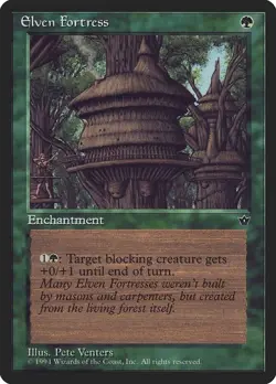 Elven Fortress (Venters) - Fallen Empires (1994) - MTG - MP - Image 1