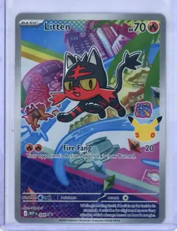 The Pokemon Company Litten 044 McDonald's Collection 2022 Holo Promo Basic 70 HP - Image 1
