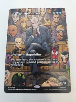 MTG - Clever Impersonator Borderless - Marvel: Spider-Man - Image 1