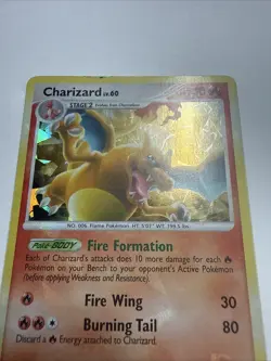 Pokemon TCG Charizard 1/99 Cracked Ice Holo Platinum Arceus 2009 MP - Image 3