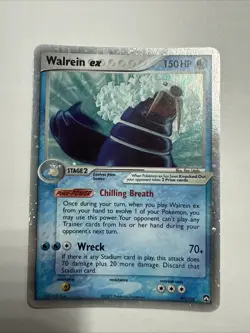 Walrein ex 99/108 Power Keepers Holofoil Ultra Rare Pokemon TCG - Image 1