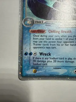 Walrein ex 99/108 Power Keepers Holofoil Ultra Rare Pokemon TCG - Image 4