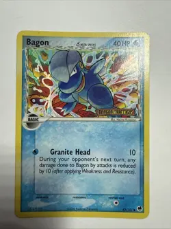 Pokemon TCG Dragon Frontiers Bagon 43/101 Stamped Reverse Holo 2006 - Image 1