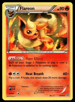 POKEMON FLAREON ANCIENT ORIGINS 13/98 UC LP - Image 1