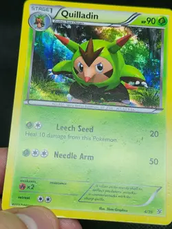 Pokemon Quilladin XY Kalos Starter Set Holo 4/39 Played Condition - Image 4