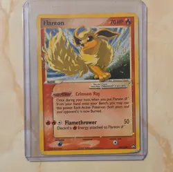 Pokemon TCG Flareon Gold Star Holo 100/108 Power Keepers - Image 1