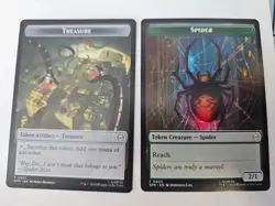 MTG - Treasure || Spider Double Sided Token - Marvel: Spider-Man - Image 1