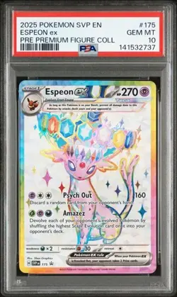 ESPEON EX 175 PSA 10 FIGURE COLLECTION PRISMATIC EVOLUTIONS ENGLISH POKEMON - Image 1