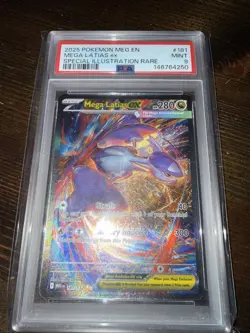 Pokemon TCG Mega Latias ex 181/132 ME01 SIR Holo English 280HP PSA 9 - Image 1