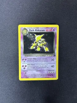 Dark Alakazam 1/82 Team Rocket Holo Rare Holo Pokemon TCG (EN) HP 60 2000 - Image 1