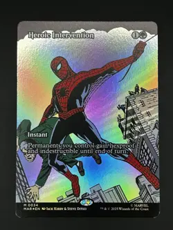 MTG Heroic Intervention (Borderless, FOIL) - Marvel's Spider-Man: Eternal Legal - Image 1