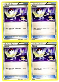 4x Pokemon TCG Switch 91/108 XY Roaring Skies Playset - Image 1