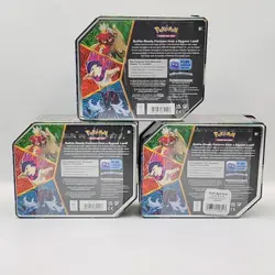 Pokemon TCG - Divergent Powers Tins Set of 3 Decidueye Samurot Typhlosion Sealed - Image 2