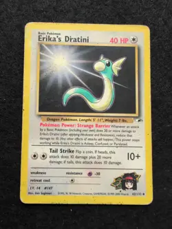 Erika's Dratini 42/132 Gym Heroes Pokemon - Image 1