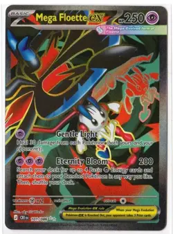 Mega Floette ex 101/086 Ultra Rare Holo Pokemon Me04: Chaos Rising NM - Image 1