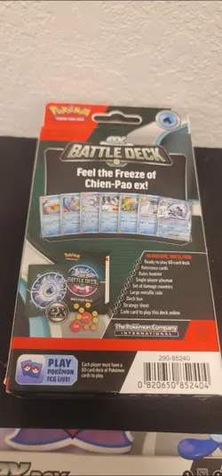 Pokemon EX Battle Deck Brand New Sealed Chein-pao Box - Image 5