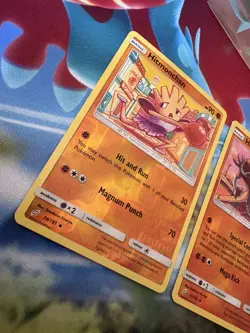 Pokemon Hitmonlee 73/181 Hitmonchan 74/181 Reverse Holos Team Up TOMOKAZU KOMIYA - Image 4