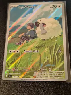 Hop’s Wooloo 170/159 NM Illustration Rare Holo Journey Together Pokemon Ship Now - Image 5