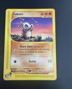 The Pokemon Company Cubone 072/147 Aquapolis 2002 Common English Basic 40 HP - Image 1